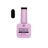 Ημιμόνιμο Βερνίκι New Woww Cosmetics 10ml Black - 169